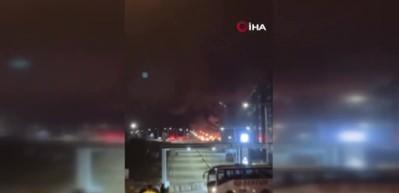 Arnavutköy'de korkutan yangın