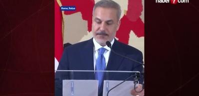 Bakan Fidan'dan İtalya'da konuştu
