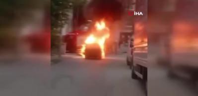 Dört yıllık birikimi ile aldığı, 1 defa kullandığı aracı 30 dakikada yandı