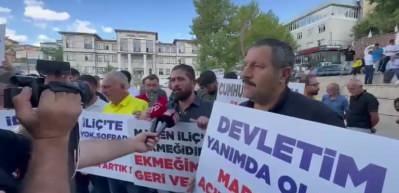 İşlerini geri isteyen İliç halkından basın açıklamasıyla çağrı