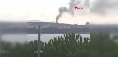 Kadıköy'de 20 katlı inşaatta yangın