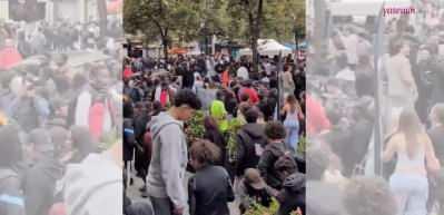 Ücretsiz kızarmış tavuk etkinliği izdihama neden oldu: Binlerce insan Paris sokaklarına akın etti!