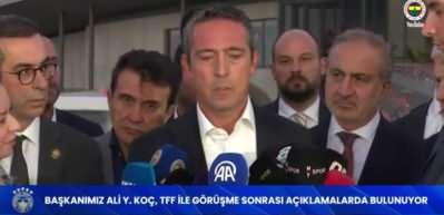 Ali Koç konuşurken ezan okundu! Göğe bakarak tek bir şey söyledi