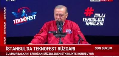 Cumhurbaşkanı Erdoğan TEKNOFEST'te konuşuyor!