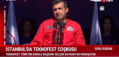 Sel&ccedil;uk Bayraktar TEKNOFEST İstanbul a&ccedil;ılışında konuştu