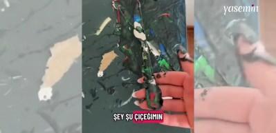 TV ünitesini boyayan çocuğu için eleştirilen anne: "Sen mi gelip temizleyeceksin?"