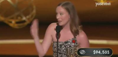 Yahudi oyuncu Hannah Einbinder'ın "Filistin'e özgürlük" sözleri Emmy gecesine damga vurdu!