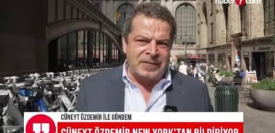C&uuml;neyt &Ouml;zdemir ABD'den aktardı: Burada en &ccedil;ok konuşulan lider Erdoğan