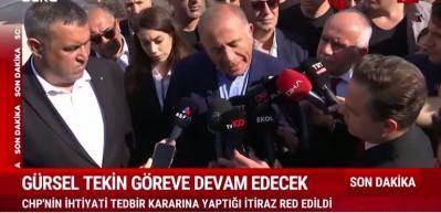 Gürsel Tekin göreve devam edecek! 