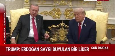 Cumhurbaşkanı Erdoğan ile ABD Başkanı Trump, Beyaz Saray’da bir araya geldi