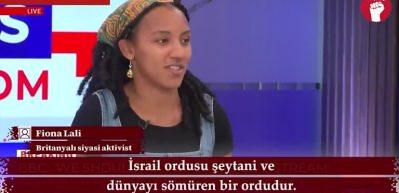 Aynı safta yer alıyorsunuz: İngiliz aktivistten İsrail'i savunan spikerlere tarihi ders