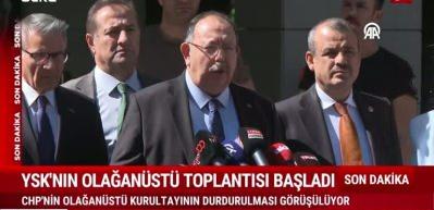 YSK: Başlayan kongrenin durdurulması m&uuml;mk&uuml;n değil