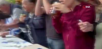 2 dakikada 1 kilogram bal yedi, izleyenler hayret etti