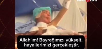 Ağır yaralanmış Gazzeli çocuğun duası duygulandırdı