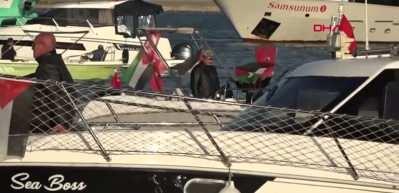 Samsun&rsquo;da Filistin&rsquo;e destek i&ccedil;in tekneler kortej oluşturdu