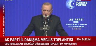 Erdoğan: Dün toplam 85 milyon liralık projelerin açılış ve temel atma törenlerini gerçekleştirdik