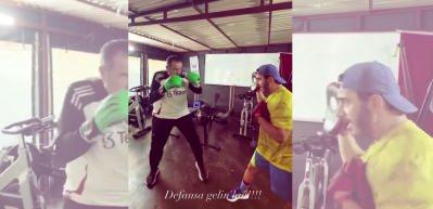 Günden güne eriyen Ata Demirer spor yaptığı anları paylaştı