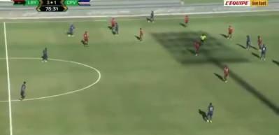 Libya-Yeşil Burun Adaları maçında kalecinin yediği gol