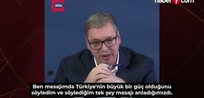 Sırbistan Cumhurbaşkanı Vucic: T&uuml;rkiye'yi tehdit etmek i&ccedil;in &ccedil;ok k&uuml;&ccedil;&uuml;ğ&uuml;z