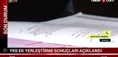 YKS ek yerleştirme sonu&ccedil;ları a&ccedil;ıklandı