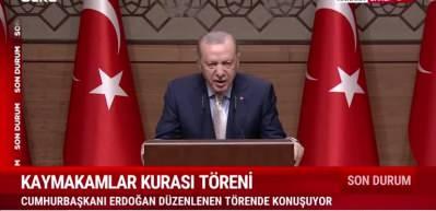 Başkan Erdoğan Kaymakamlık Kura Töreni'nde konuştu