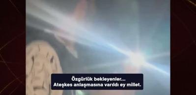 Şehit edilen gazeteci Salih el Caferavi ateşkesi böyle duyurmuştu