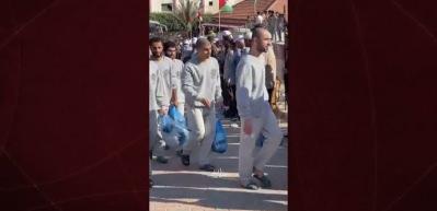 Filistinli esirler Gazze'ye ulaştı
