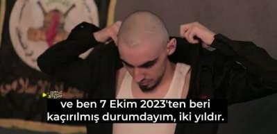 İsrailli esirin son g&ouml;r&uuml;nt&uuml;s&uuml; yayınlandı... Arap&ccedil;a detayı