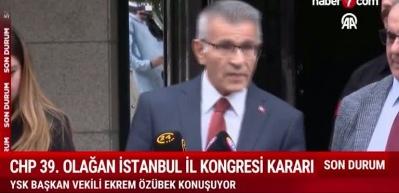 YSK'dan olağanüstü CHP kararı!