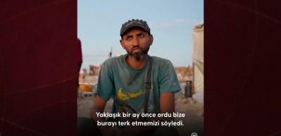 Ateşkesin ardından "evlerine" dönen Aşur ailesi "çöl" gibi yerde hayata tutunmaya çalışıyor