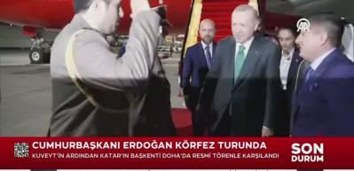 Cumhurbaşkanı Erdoğan Katar'a geldi