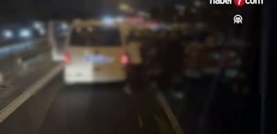 İstanbul'da elektrikli testereli ve sopalı kavga kamerada