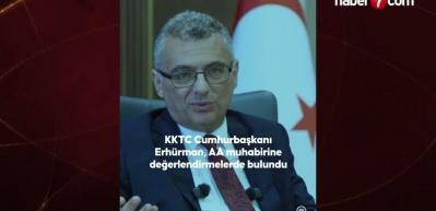 KKTC Cumhurbaşkanı Erhürman gündeme ilişkin değerlendirmelerde bulundu