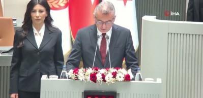 KKTC Cumhurbaşkanı Tufan Erhürman Meclis'te yemin etti