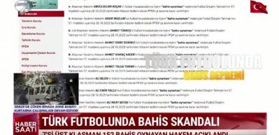 TFF Hukuk Müşavirliği, 152 hakemi "bahis oynama" gerekçesiyle PFDK'ye sevk etti