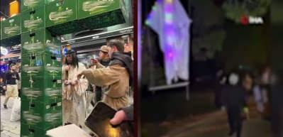 Eskişehir'de bira kasalarıyla haç işareti yapıp gezen 3 kişi gözaltına alındı