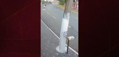 Brezilya'da feci kaza! Virajı alamadı direğe çarptı