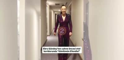 Ebru Gündeş'ten otel koridorunda unutulmaz performans! Sosyal medyayı salladı