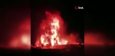 İran’da LPG dolum tesisinde korkutan yangın: 9 yaralı