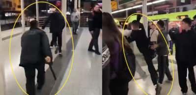 Metroda çıkan kavgada yumruklar konuştu!