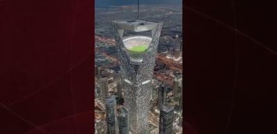 Suudi Arabistan "gökyüzü stadyumu" NEOM Sky Stadium'un tanıtımını gerçekleştirdi