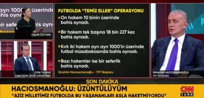 TFF Başkanı Hacıosmanoğlu: “Türk Futbolunda ahlak sorunu var, bu milat olacak”