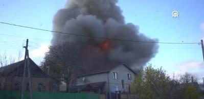 Ukrayna'nın Kramatorsk kentine düzenlenen İHA saldırısı kameralara yansıdı