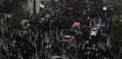 Ultra Ortodoks Yahudiler sokağa çıktı! Zorunlu askerliği protesto ettiler