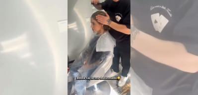 10 aydır meme kanseri ile mücadele eden Irmak Ünal, saçlarını kazıttığı anları paylaştı!