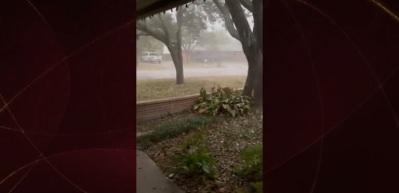 ABD'yi şiddetli dolu yağışı vurdu! Görüntüler herkesi ürküttü