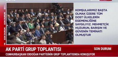 Cumhurbaşkanı Erdoğan CHP'nin tezkereye 'Hayır'demesine tepki gösterdi