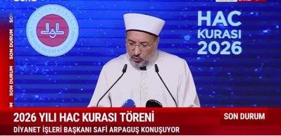 Diyanet İşleri Başkanı Arpaguş'tan açıklama