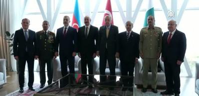 Erdoğan, Aliyev ve Şerif ile Bakü’de bir araya geldi