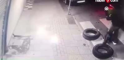 Gaziosmanpaşa'da bombalı saldırı anı!